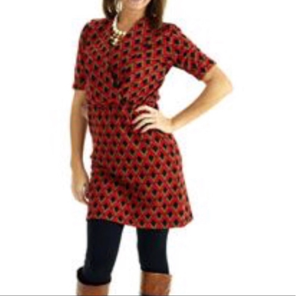 Tracy Negoshian Khloe Crazy Eights Dress Women Sz XL NWT